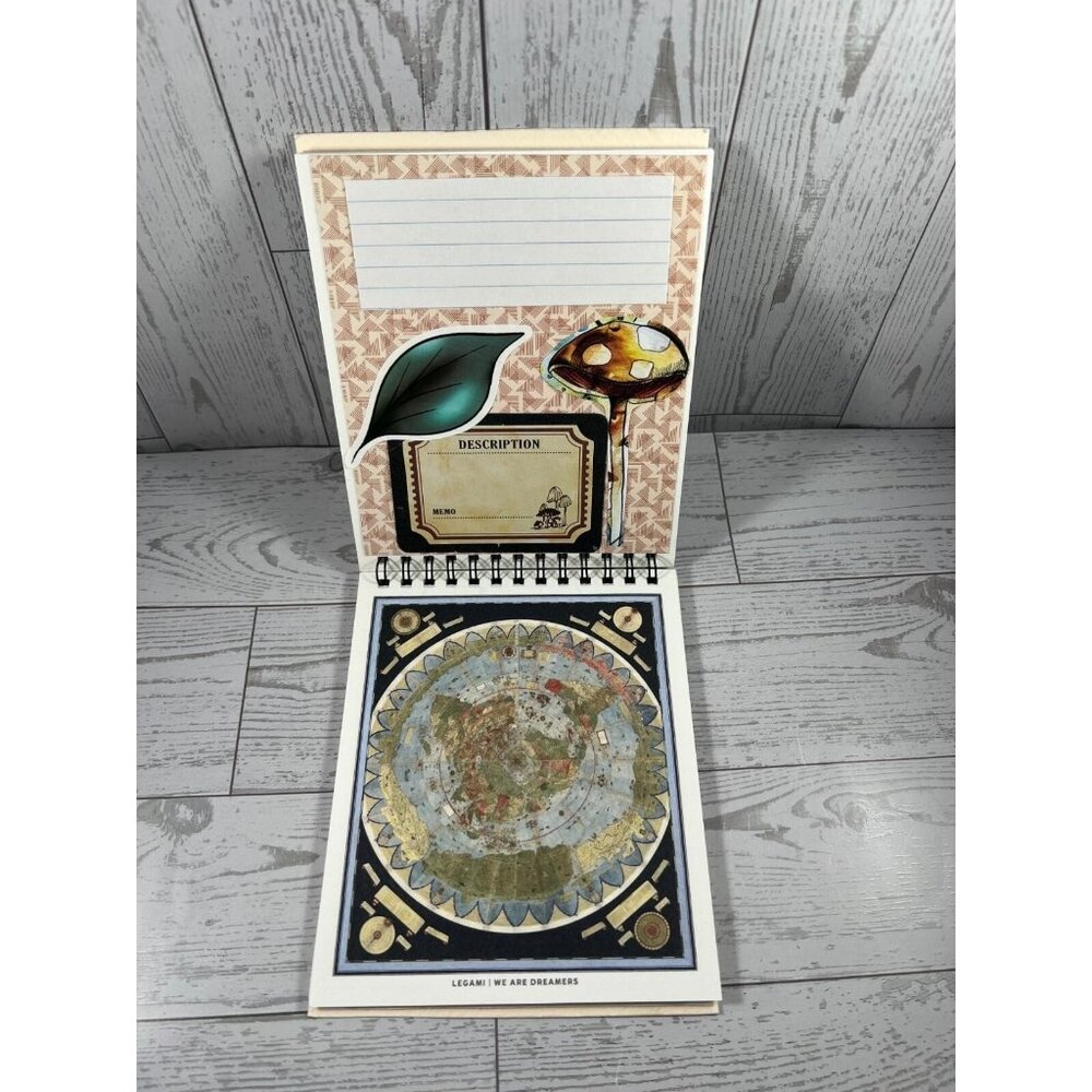 Handmade Spiral Junk Journal 4.75"x6" City Map Cover Memory Keeper - Picture 6 of 11